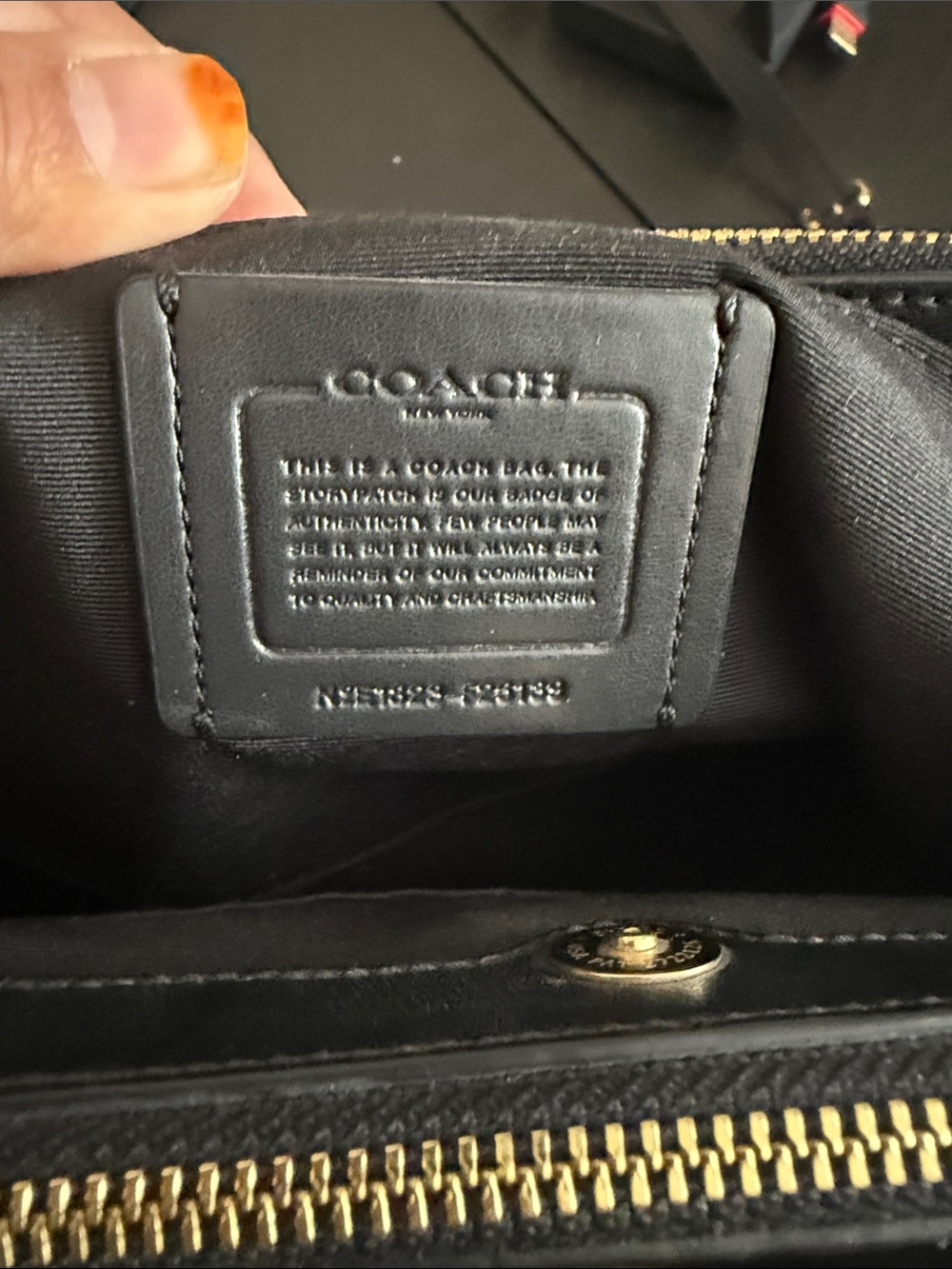Coach Black Shoulder Bag with Gold Hardware - Picture 7 of 8